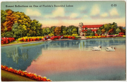 Sunset Reflections on one of Florida's Beautiful Lakes