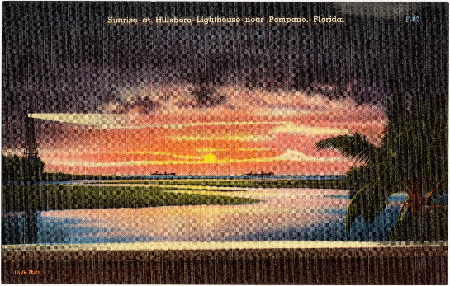 Sunrise at Hillsboro Lighthouse,  Pompano Beach