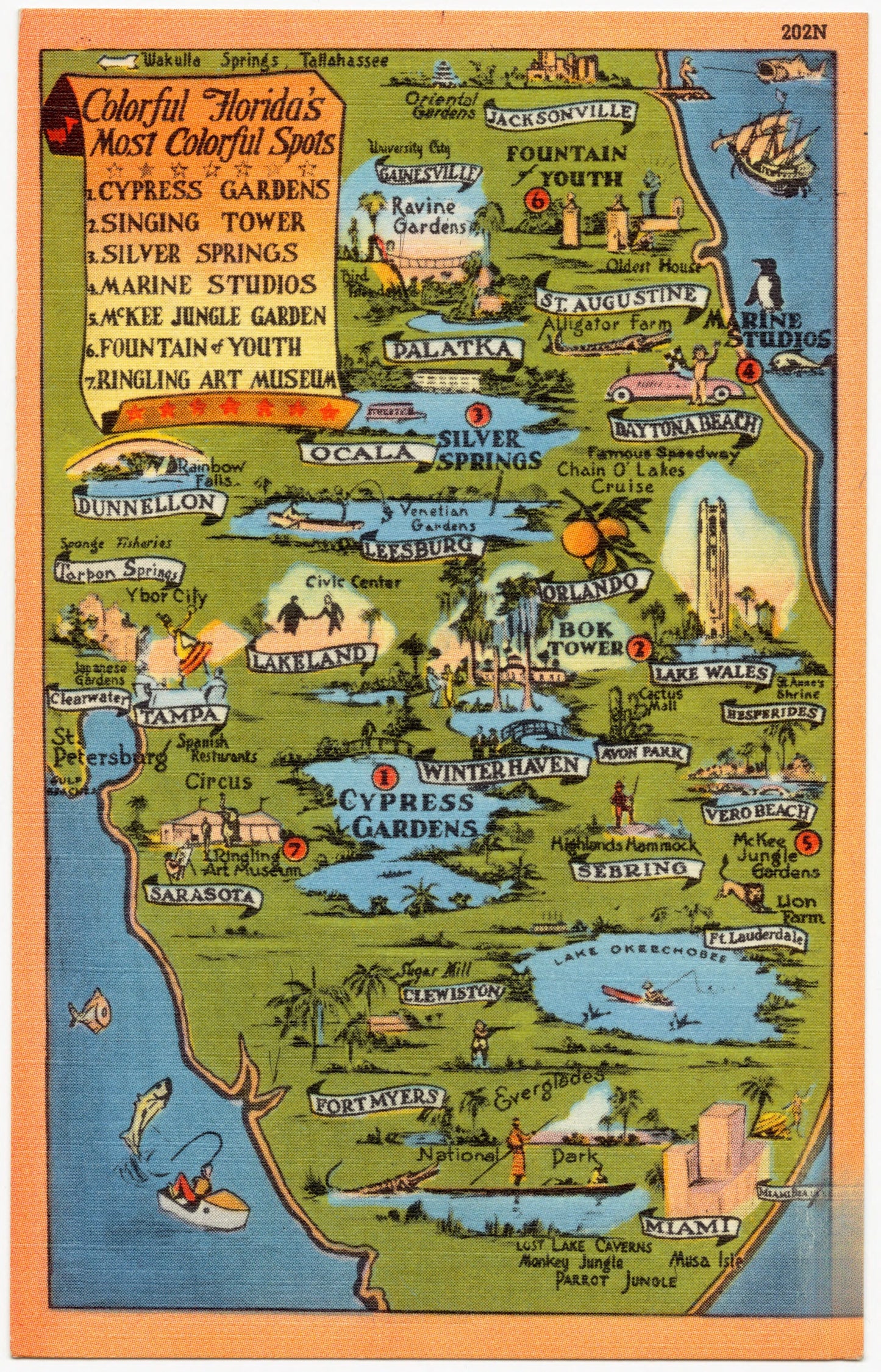 Vintage Florida Map