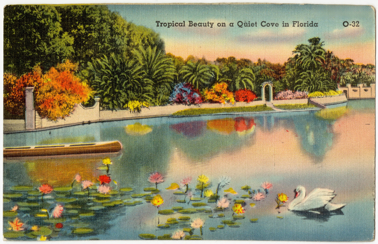 Tropical beauty on a quiet cove in Florida