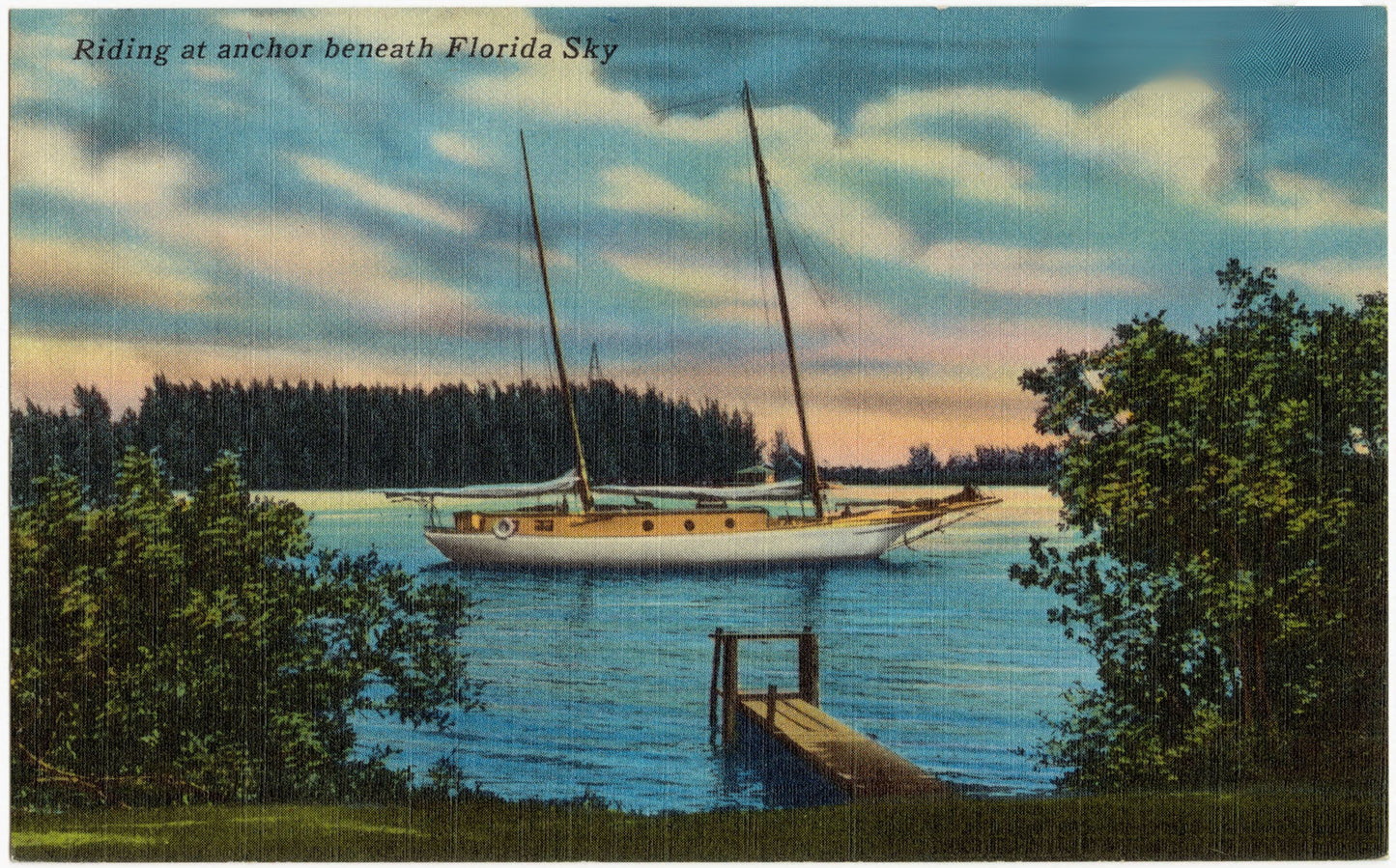 Riding at anchor beneath Florida sky